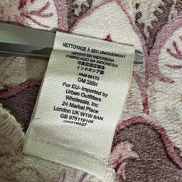 Free People Ossie Vibes Mini Dress in Pink Ivory size 6 - Picture 15 of 16